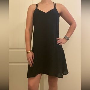 Love Riche Black Chiffon Dress